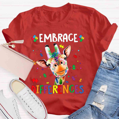 Embrace Differences Special Education Teachers T-Shirt