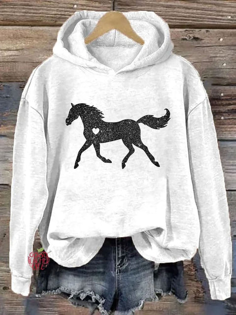 Glitter Horse Hoodie