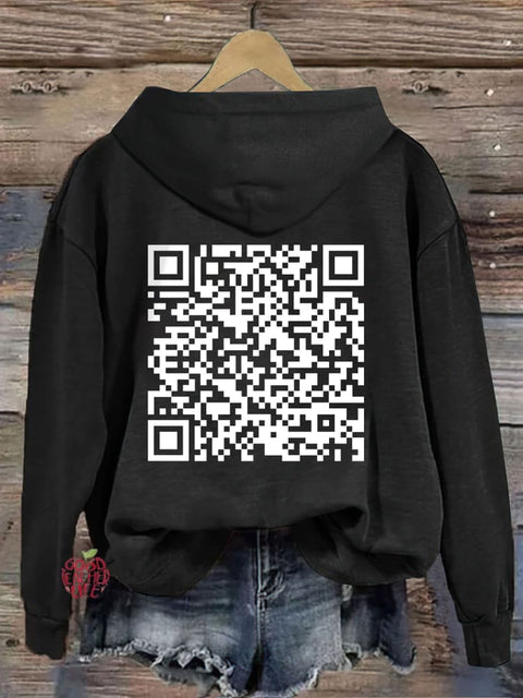 F**k Off QR Code Hoodie