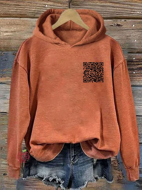 F**k Off QR Code Hoodie