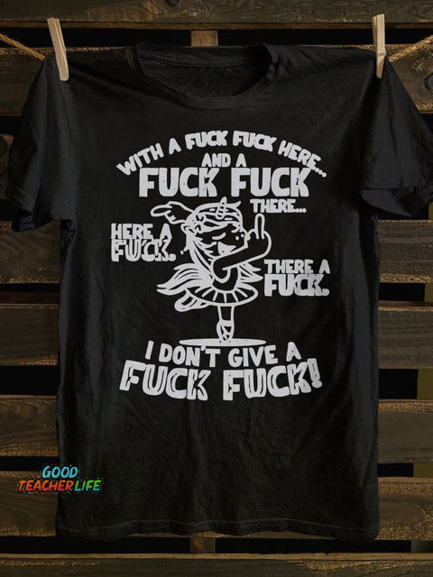 With A Fk Fk Here T-shirt