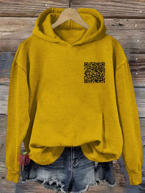 F**k Off QR Code Hoodie