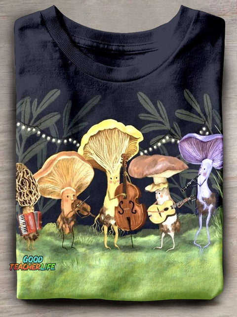 Eagerlys Mushroom Band T-shirt