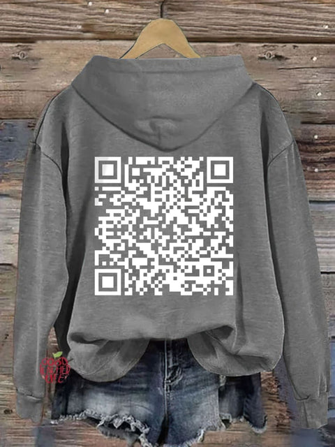 F**k Off QR Code Hoodie