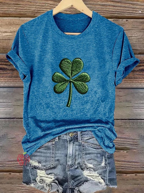 Women's St. Patrick's Day Printed Casual T-Shirt