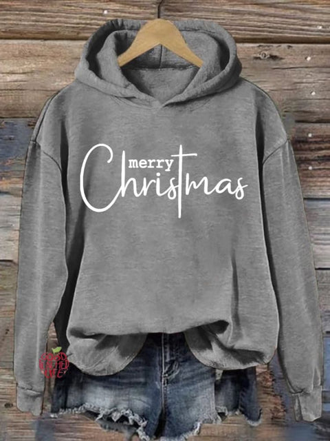 Women's Merry Christmas Print Casual Sweatshirt