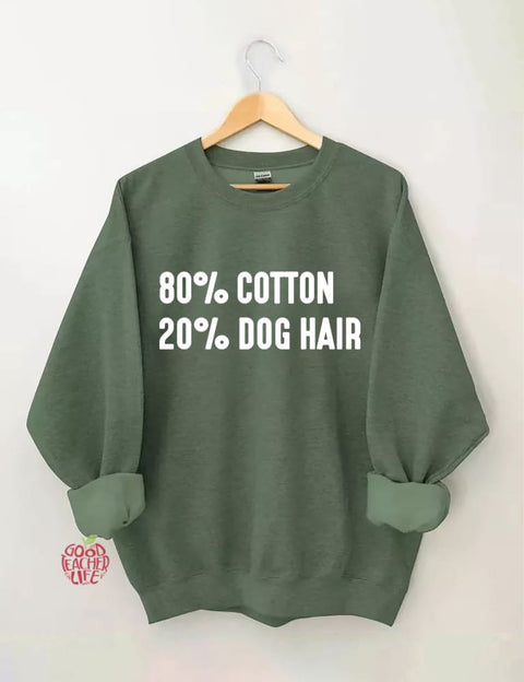 80% Cotton 20% Dog Hair Sweatshirt