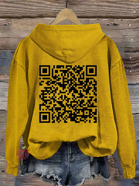 F**k Off QR Code Hoodie