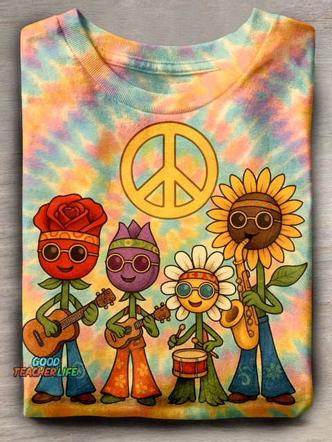 Eagerlys Hippie Flora Band T-shirt