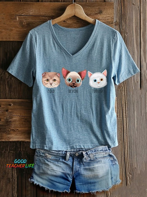 Women's Casual Social Democracy Printed T-shirt