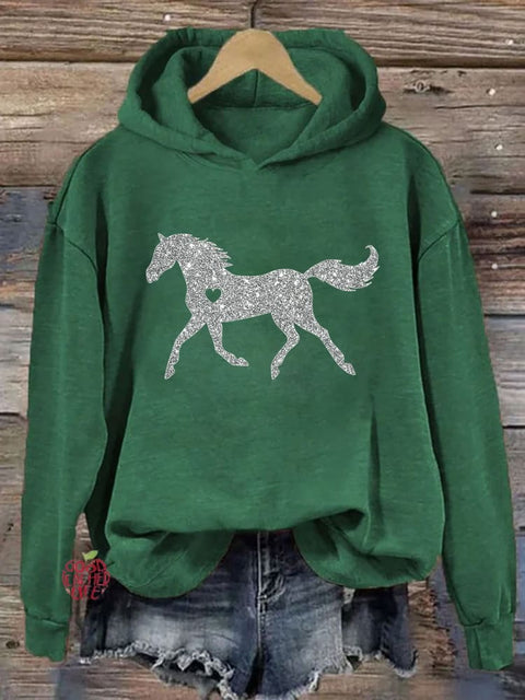 Glitter Horse Hoodie