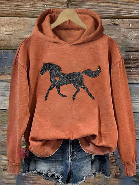 Glitter Horse Hoodie