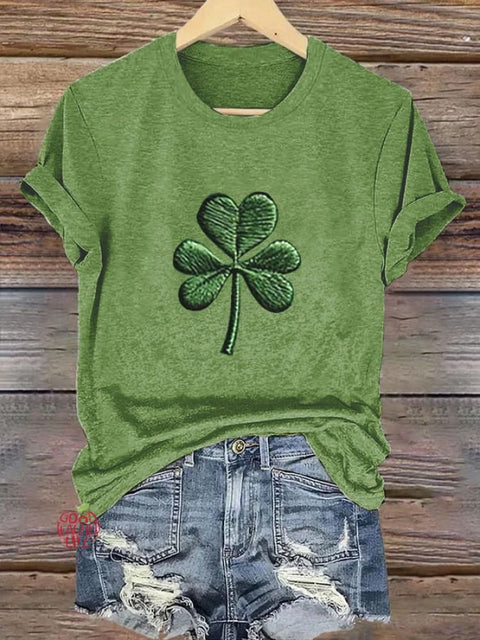 Women's St. Patrick's Day Printed Casual T-Shirt