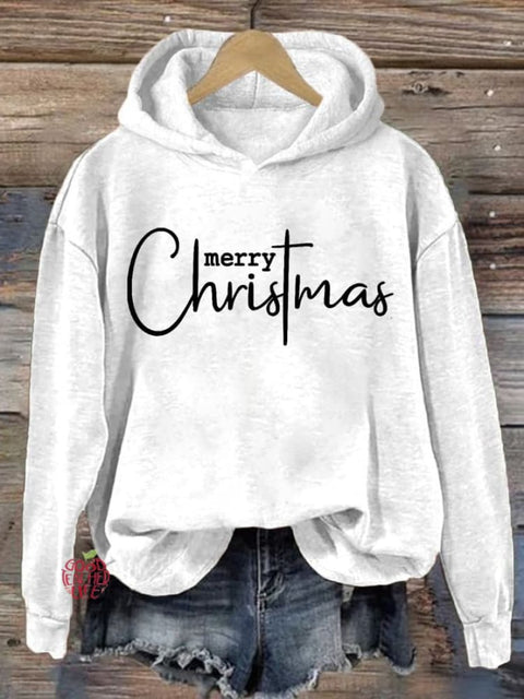 Women's Merry Christmas Print Casual Sweatshirt