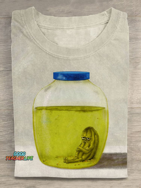 Pupiloves  Funny The Last Pickle Art Print T-shirt
