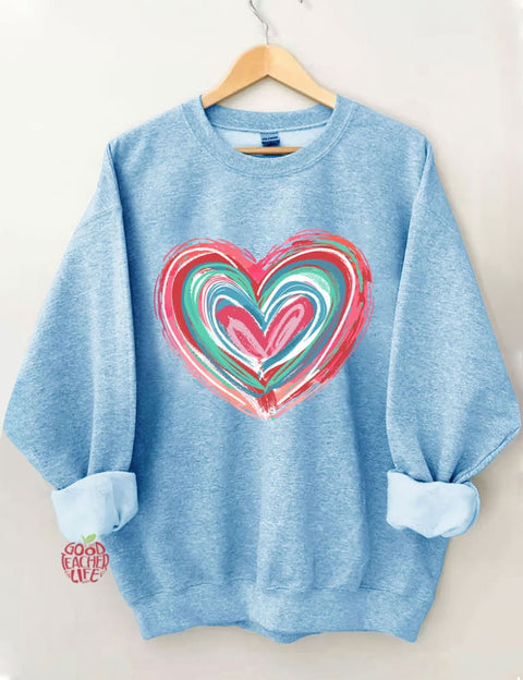 Valentines Day Heart Sweatshirt