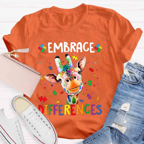 Embrace Differences Special Education Teachers T-Shirt