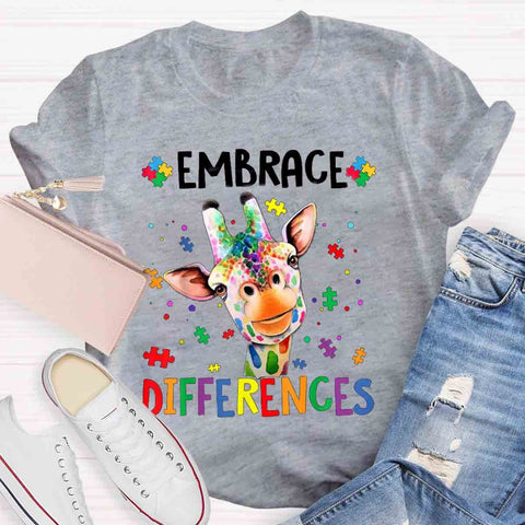 Embrace Differences Special Education Teachers T-Shirt