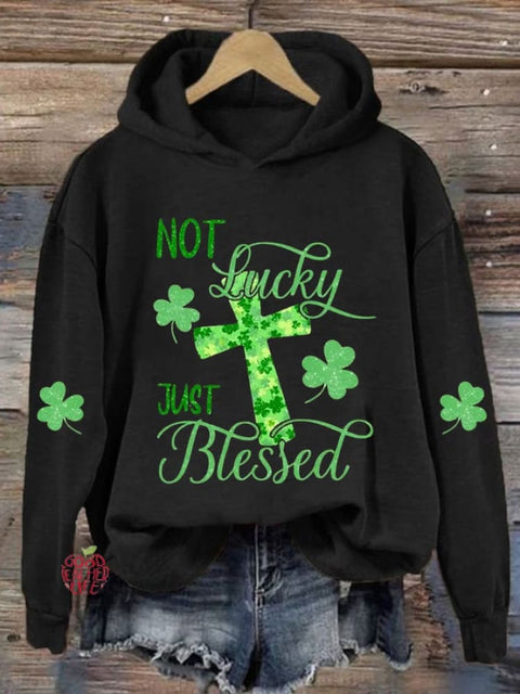 Women's St. Patrick's Day Printed Hat Sweatshirt