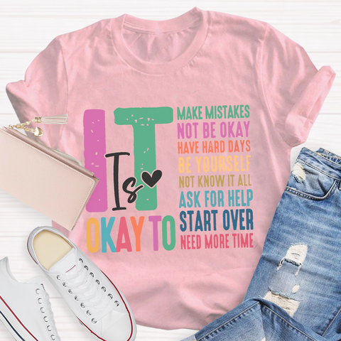 Casual It's Ok Teacher T-Shirt