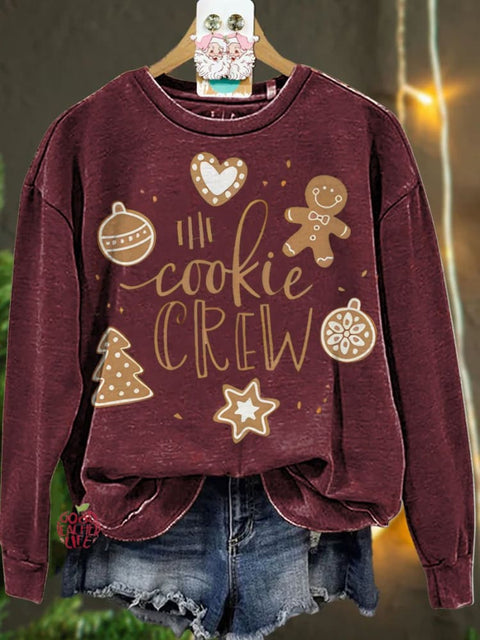 Christmas The Cookie Crew Gingerbread Casual  Sweatshirt