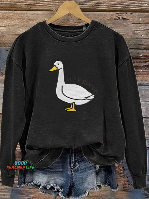 Funny Silly Goose Casual  Sweatshirt