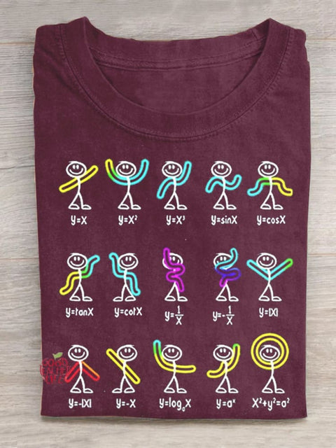 Math Stick Figures Math T-Shirt