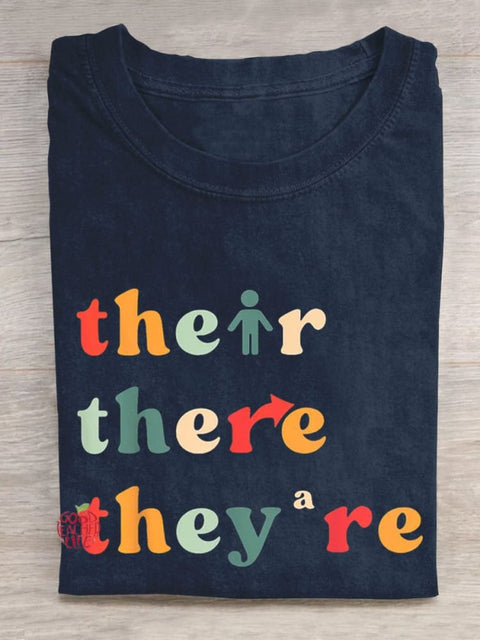 There Their They're English Grammar Teacher T-shirt