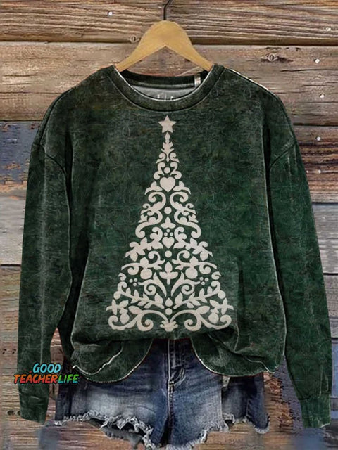 Christmas Tree Casual Sweatshirt