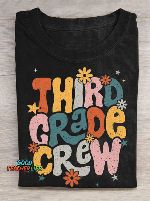 Retro Third Grade Teacher T-Shirt