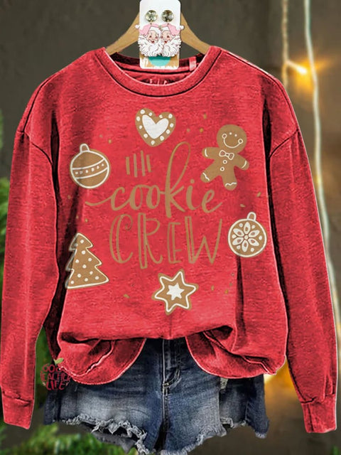 Christmas The Cookie Crew Gingerbread Casual  Sweatshirt