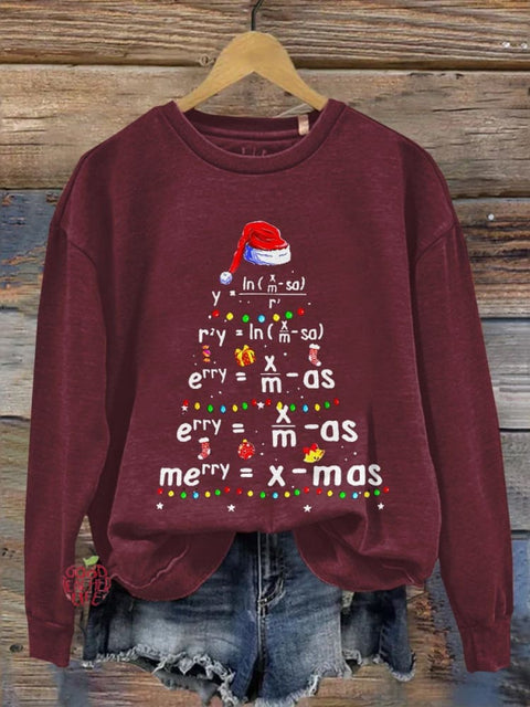 Christmas Math Teacher Casual  Sweatshirt