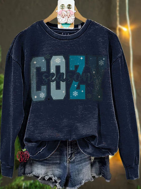 Christmas Cozy Season Winter Casual  Sweatshirt