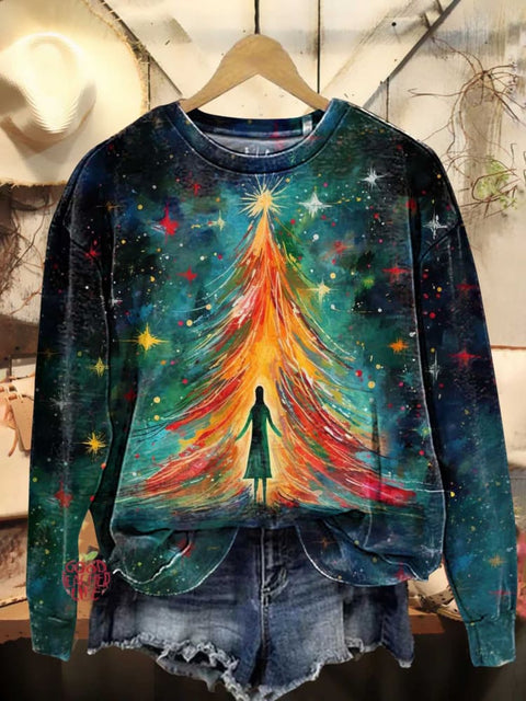 Christmas Tree Casual Sweatshirt