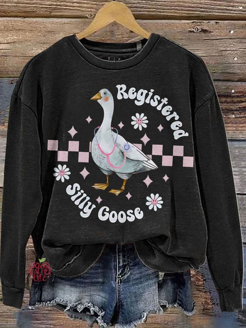 Nurse Gift Registered Silly Goose Casual  Sweatshirt