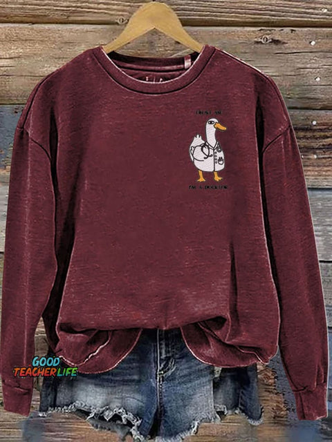Silly Goose Trust Me I'm a Doctor Goose Funny Casual  Sweatshirt