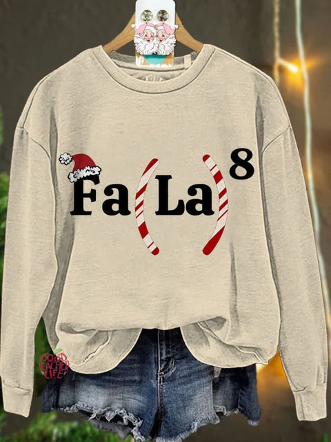 Christmas Math Teacher Math Fa La La Casual Sweatshirt