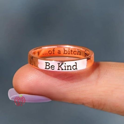 Be Kind...Of A Bi♥︎ch s925 sterling silver Ring