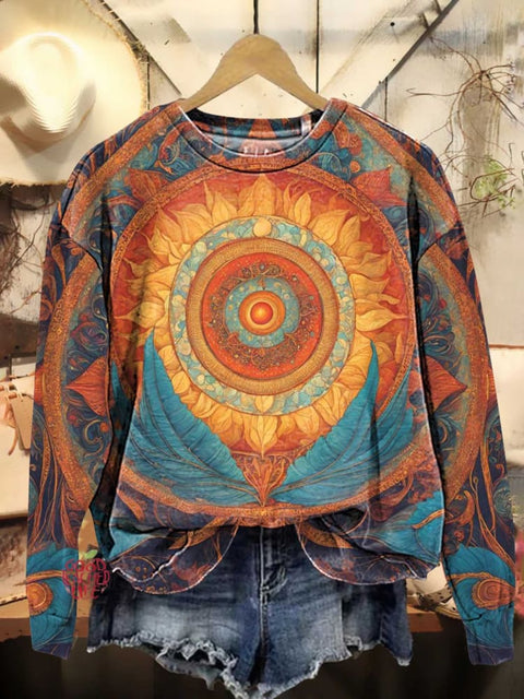 Hippie Totem Peace and Love Casual Sweatshirt