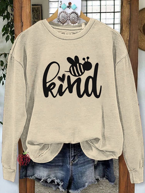 Be Kind Teacher Gifts Happy Casual  Sweatshirt