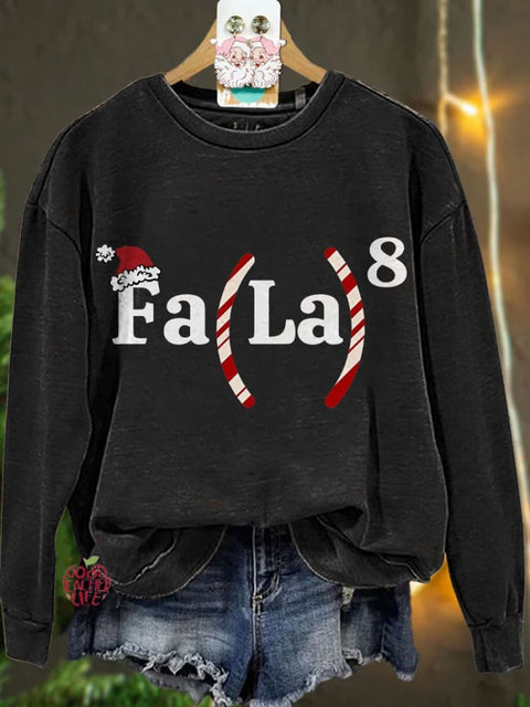 Christmas Math Teacher Math Fa La La Casual Sweatshirt