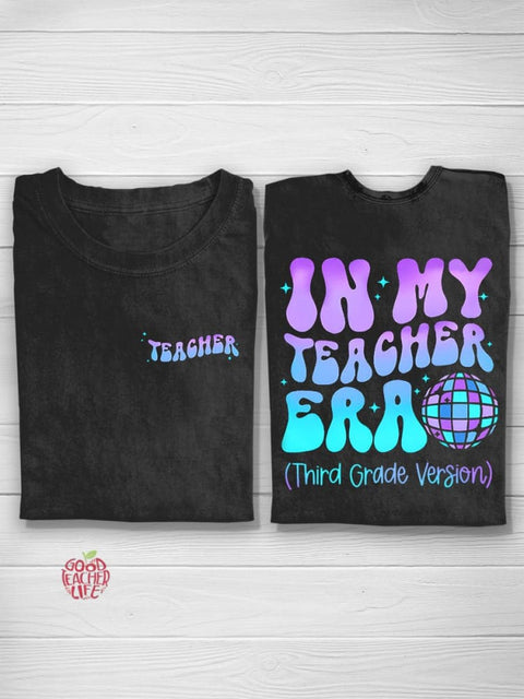 In My Cool Teacher Era Third Grade T-Shirt