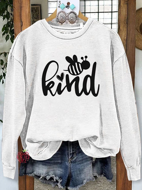 Be Kind Teacher Gifts Happy Casual  Sweatshirt