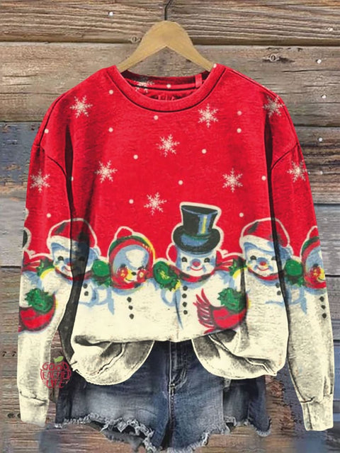 Old Christmas Art Print Casual  Sweatshirt