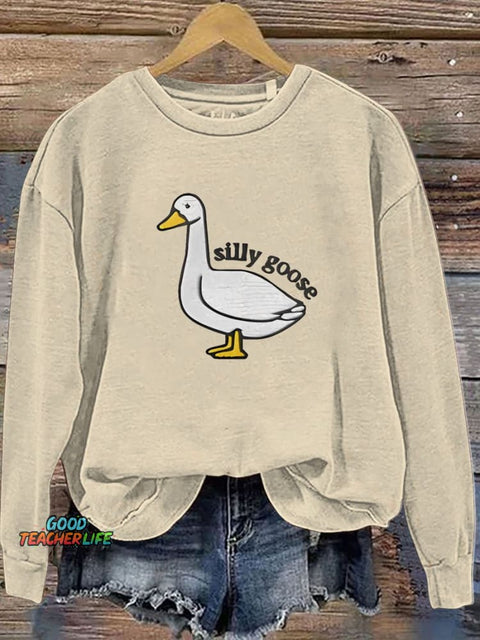 Funny Silly Goose Casual  Sweatshirt