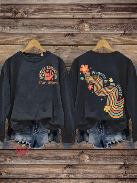 Special Education Crew Neck Long Sleeve Sweatshirt