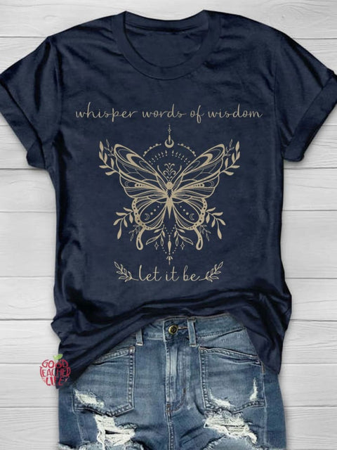 Let It Be Print T-shirt