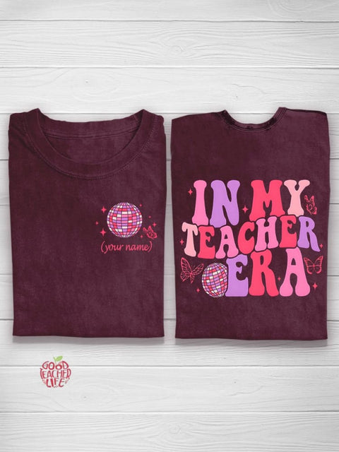 Personalized In My Teacher Era Custom T-Shirt