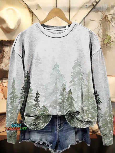 Christmas Tree Casual Sweatshirt