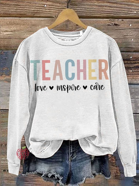 Teacher School love Casual  Sweatshirt